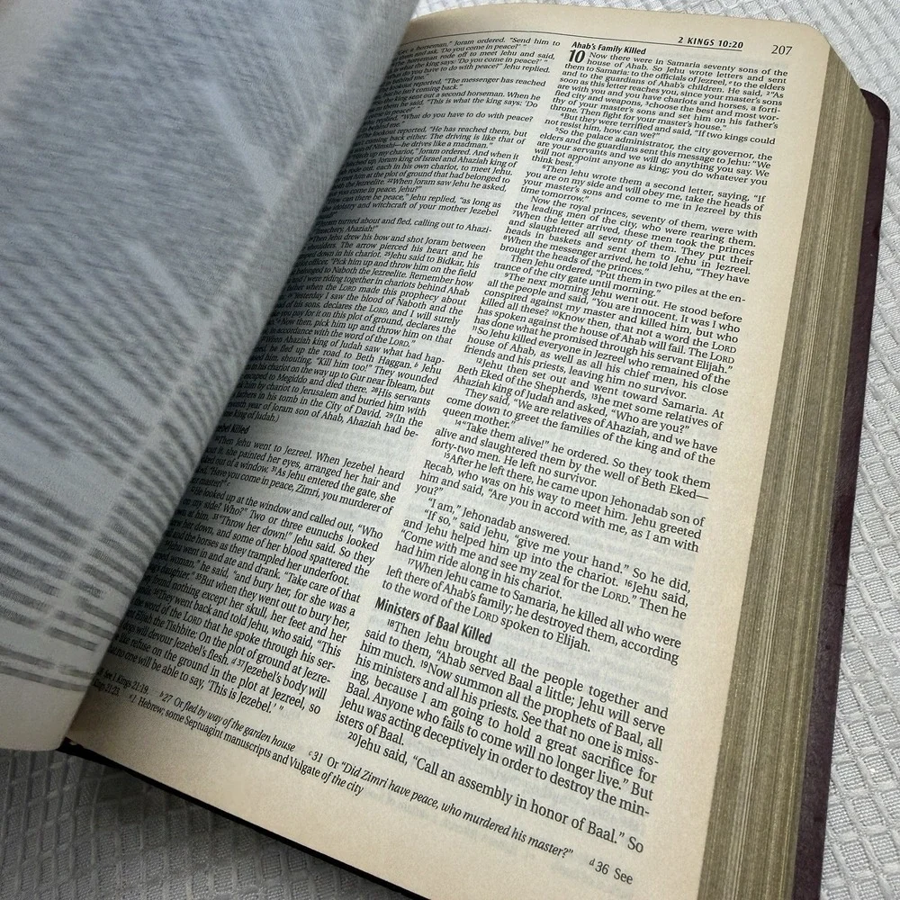 Holy Bible Non Denominational With Helps Red Letter Zondervan Religious 1984
